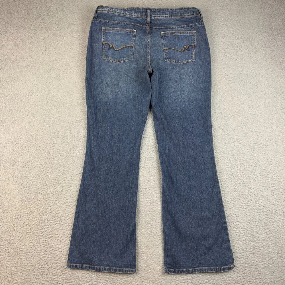 SO Jeans Womens Size 13 Short Curvy‎ Bootcut Mid Rise Stretch Blue Denim Ladies